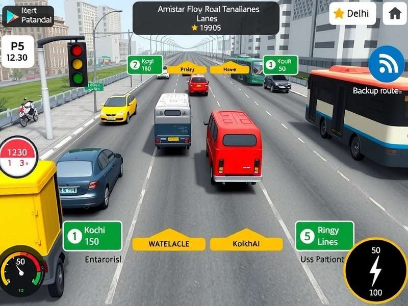 Urban Flow Pro regional variations: Amritsar's Golden Temple traffic, Kochi's waterlogged roads, Kolkata's tram lines